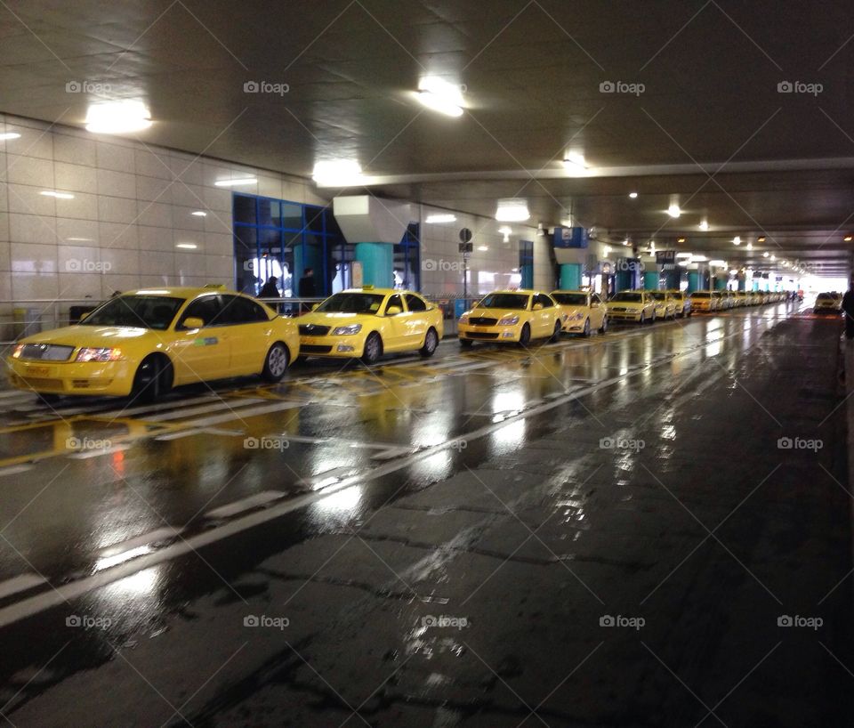 Yellow taxis