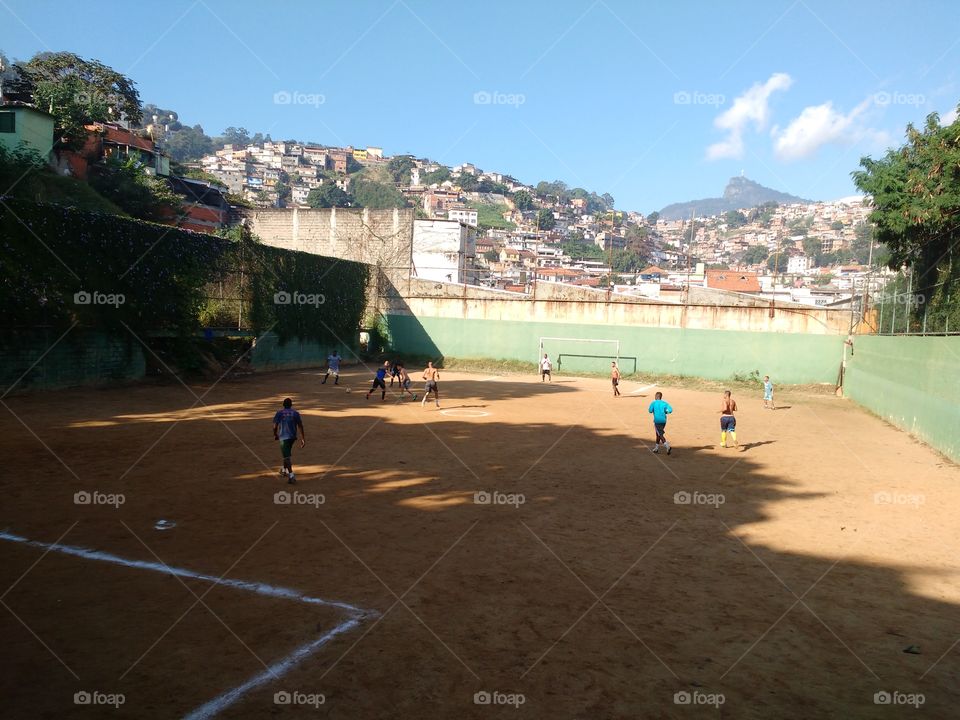 Futebol favela RJ Brasil