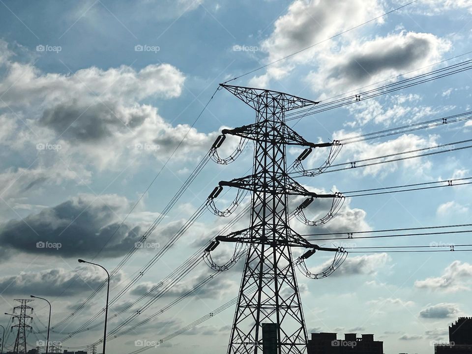 High voltage tower