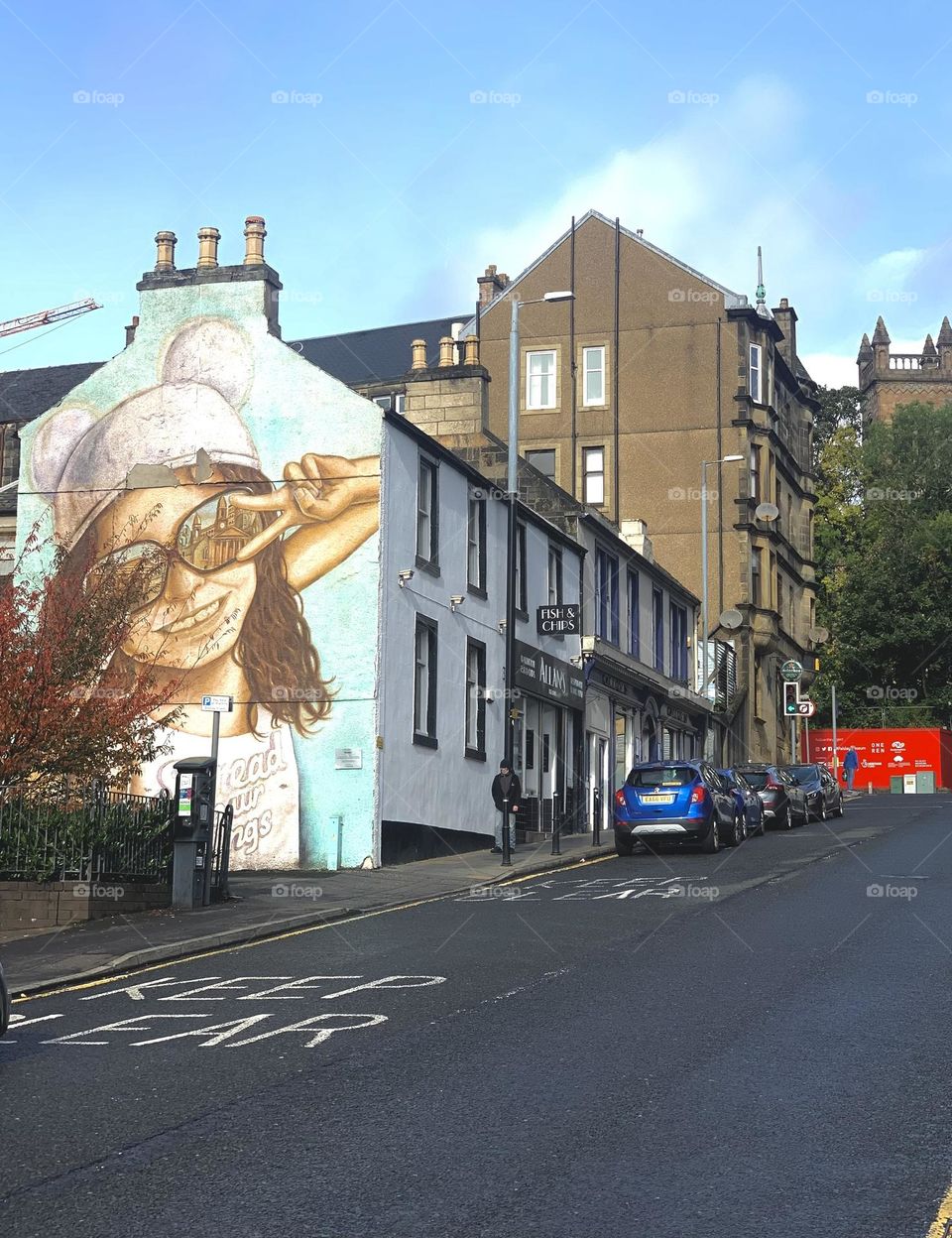 Drawing on the wall of the house