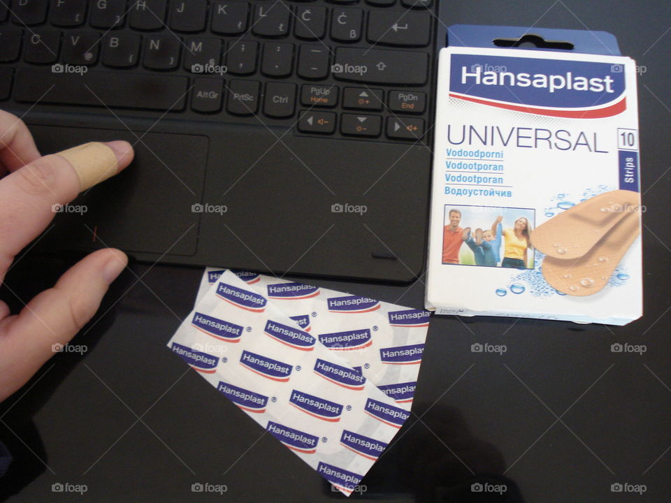 Using computer with Hansaplast Universal