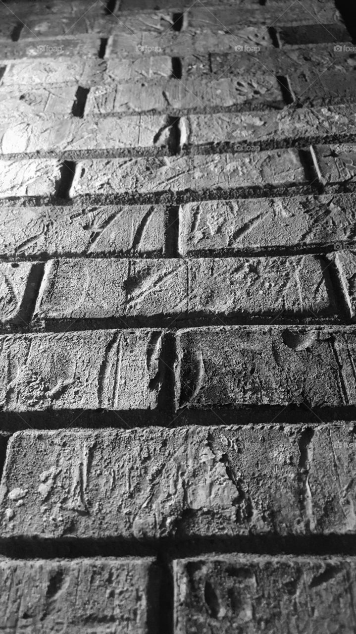 brick wall grayscale