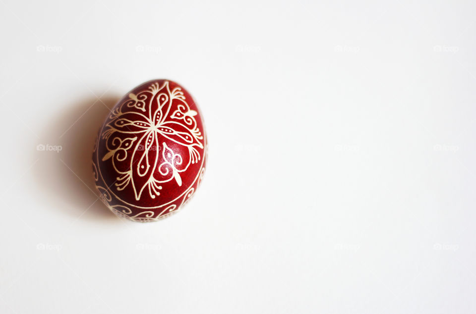 Red Easter egg, decoration