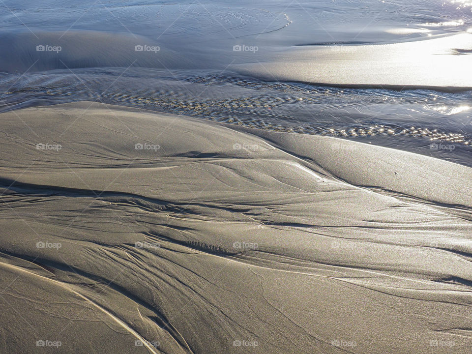 Sand and water. 