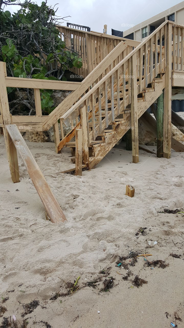 after Hurricane Mathew florida beach