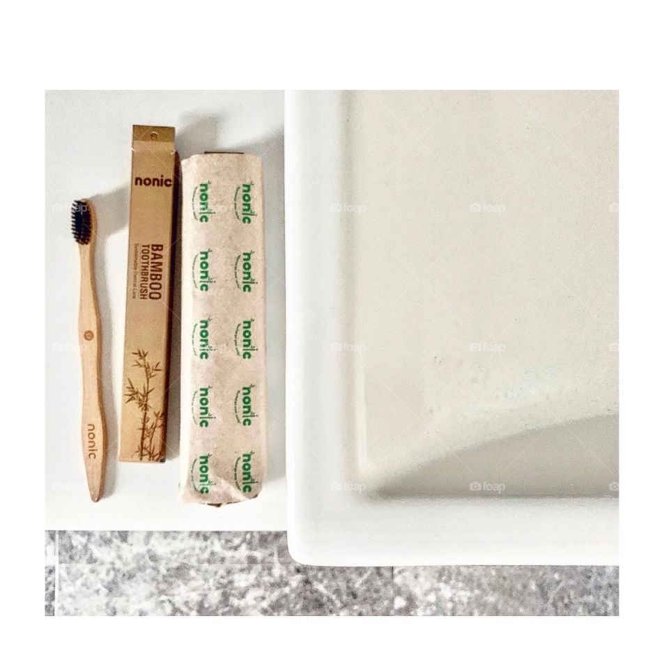 Sustainable biodegradable bamboo bristles toothbrush 