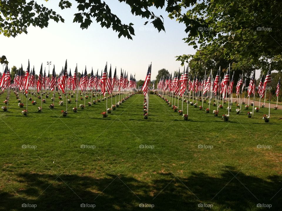 Fallen soldiers memorial . Memorial in Salem Oregon 