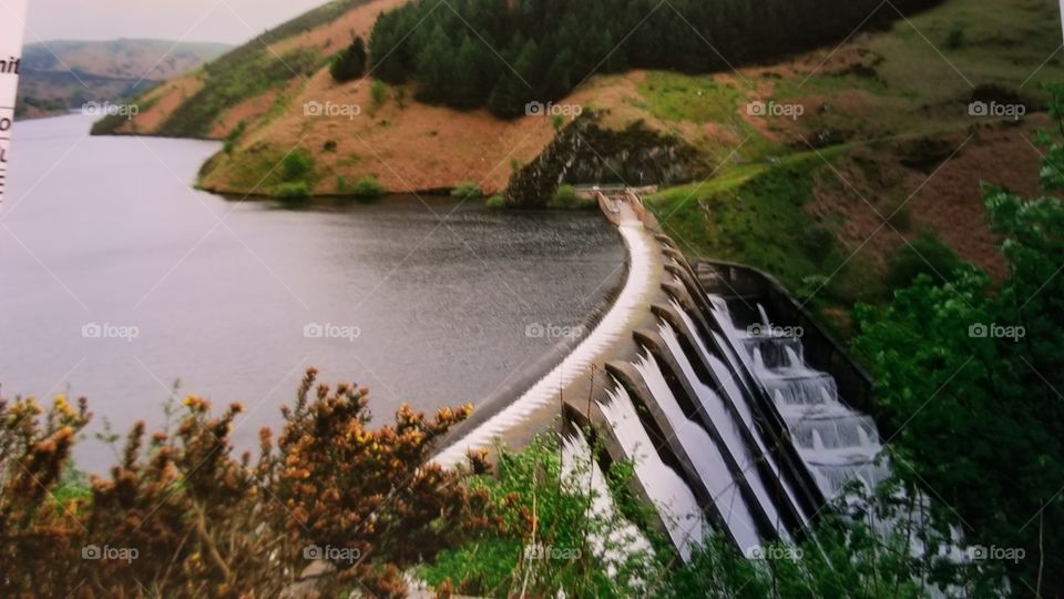 Clywedog Dam near Llanidloes Wales