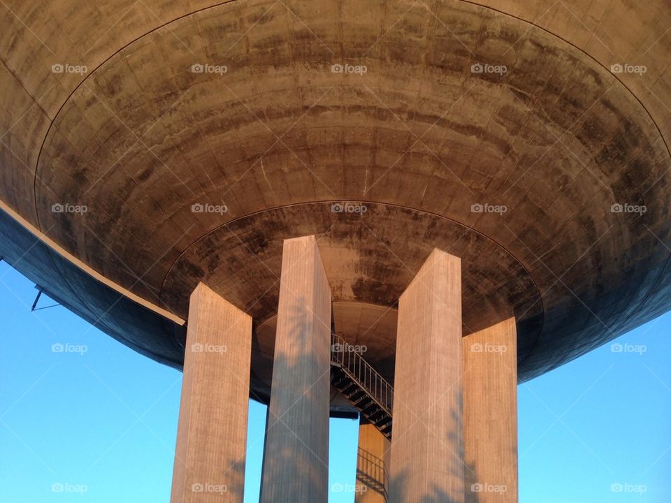 Concrete water tower