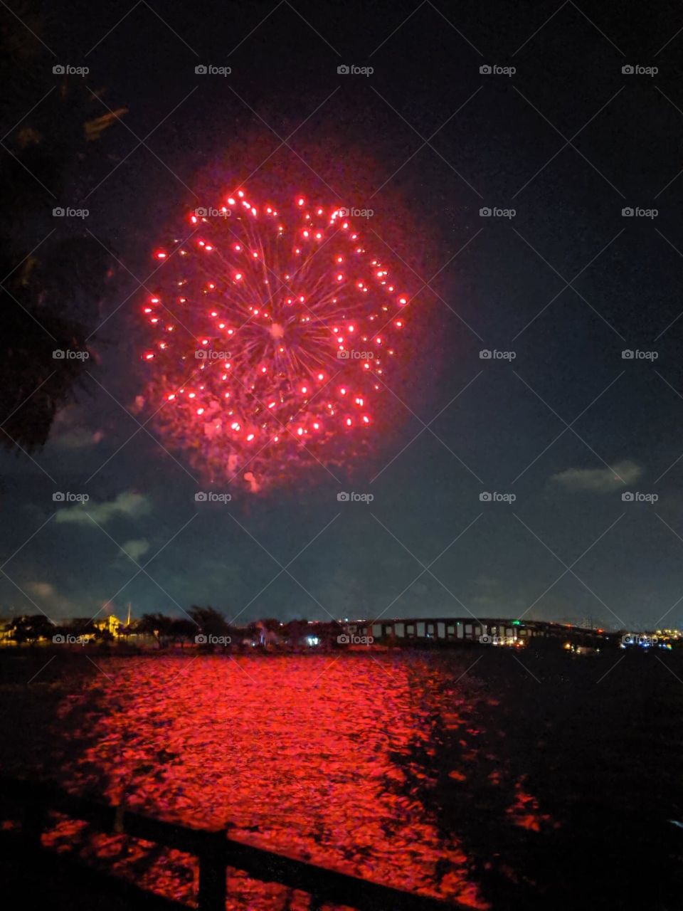 Red fireworks 