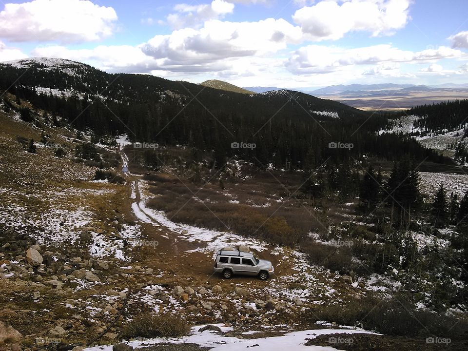 Jeep Love. Photograph of my Jeep while on my first 4x4'ing adventure in Colorado.
