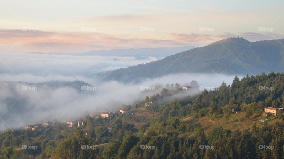 Foggy Morning in the Rhodopes Mountain - Bulgaria