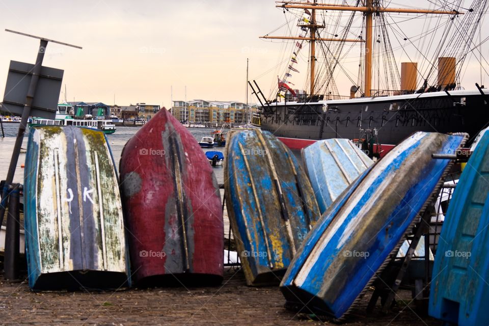 Boats at Portsmouth Dockyards