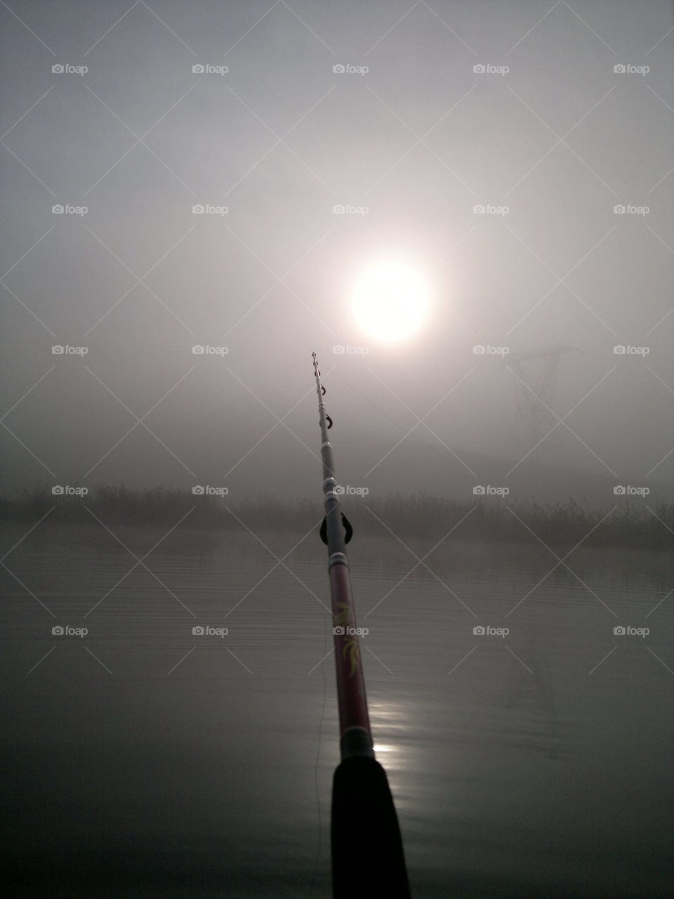 fishing, fog. fishing trip, ireland
