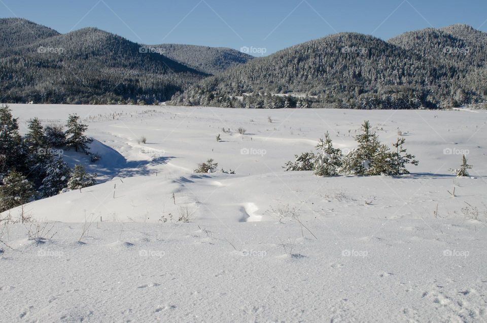 Winter landscape From Bulgaria