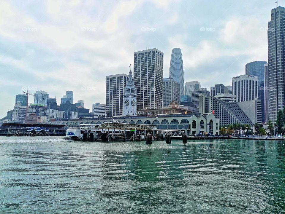 cityscape of city by the Bay in San Francisco California