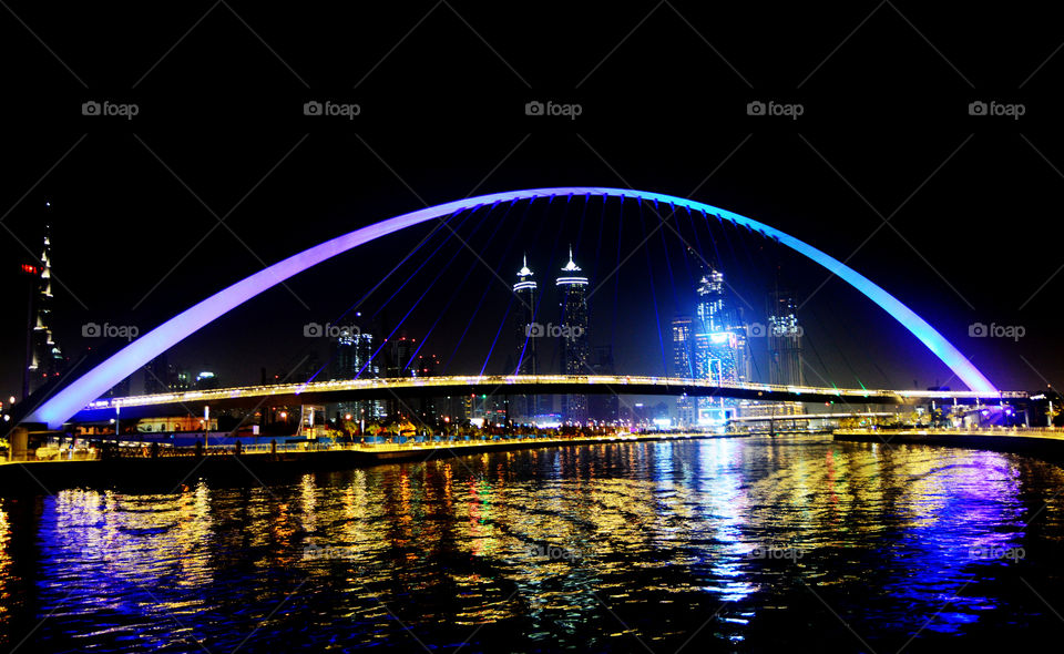 Hanging Bridge - Dubai Canal