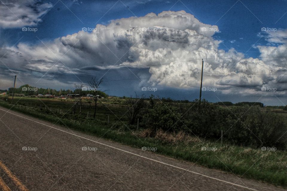 huge cloud storm cloud