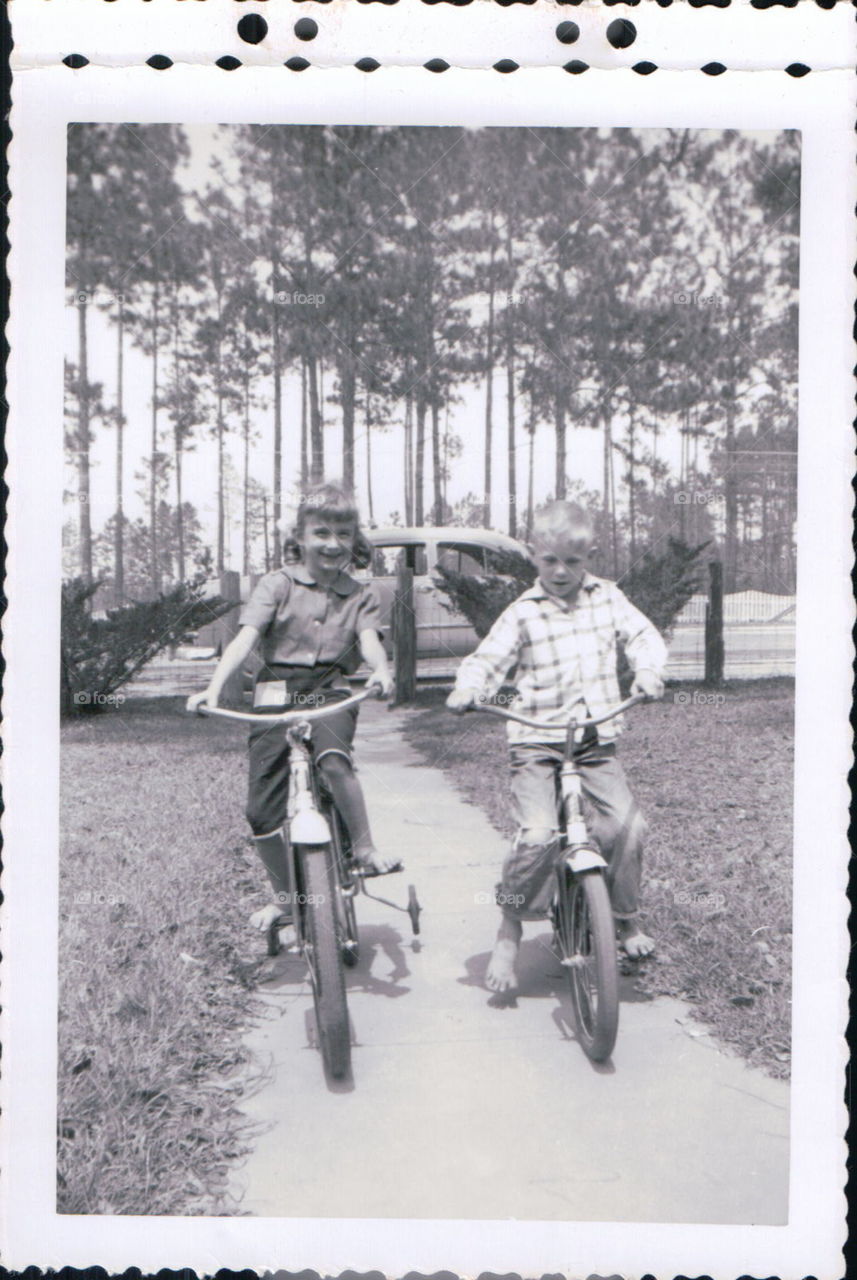 Riding with a friend. Riding with a friend ~ days gone by