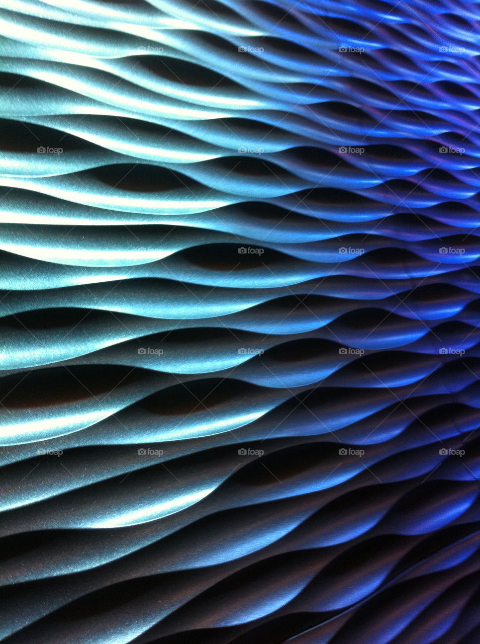 green blue pattern sculpture by dedlaast