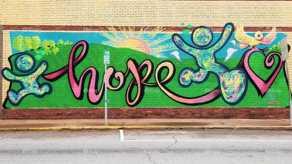 Hope Street Art Downtown Greenville Texas