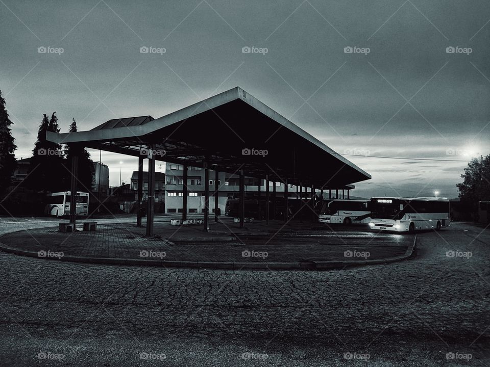 Bus Stop in Portugal