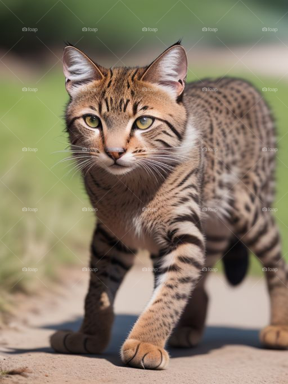 Wild cat in the wild