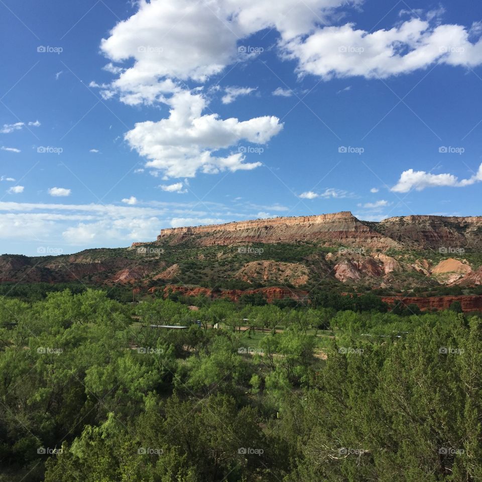 Palo Duro canyon . Hike in the canyon 
