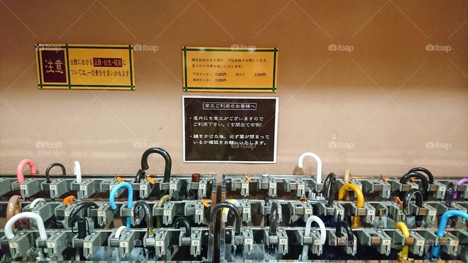 So many umbrellas put in here.