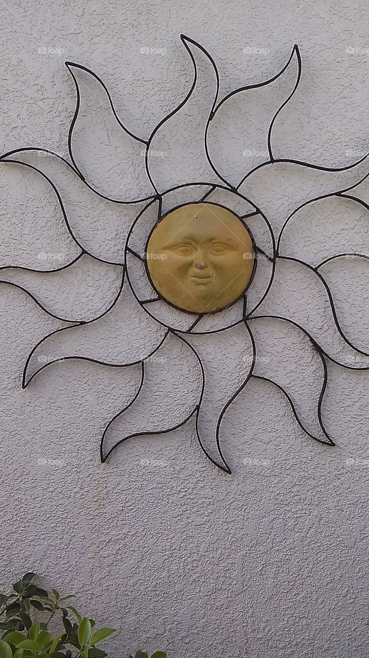 Sunface. Out doing some work by the pool