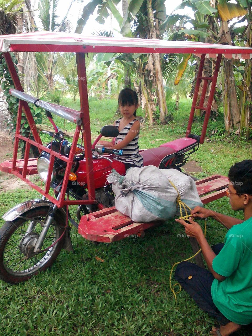 This is a mode of public transportation in some rural areas in the Philippines.