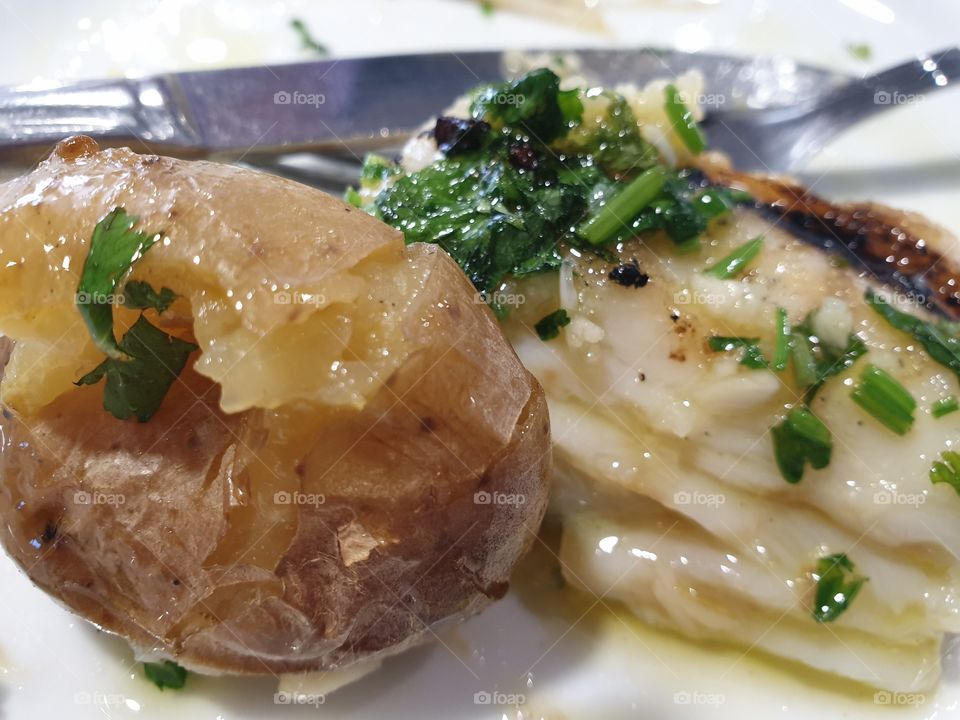 cod with potatoes