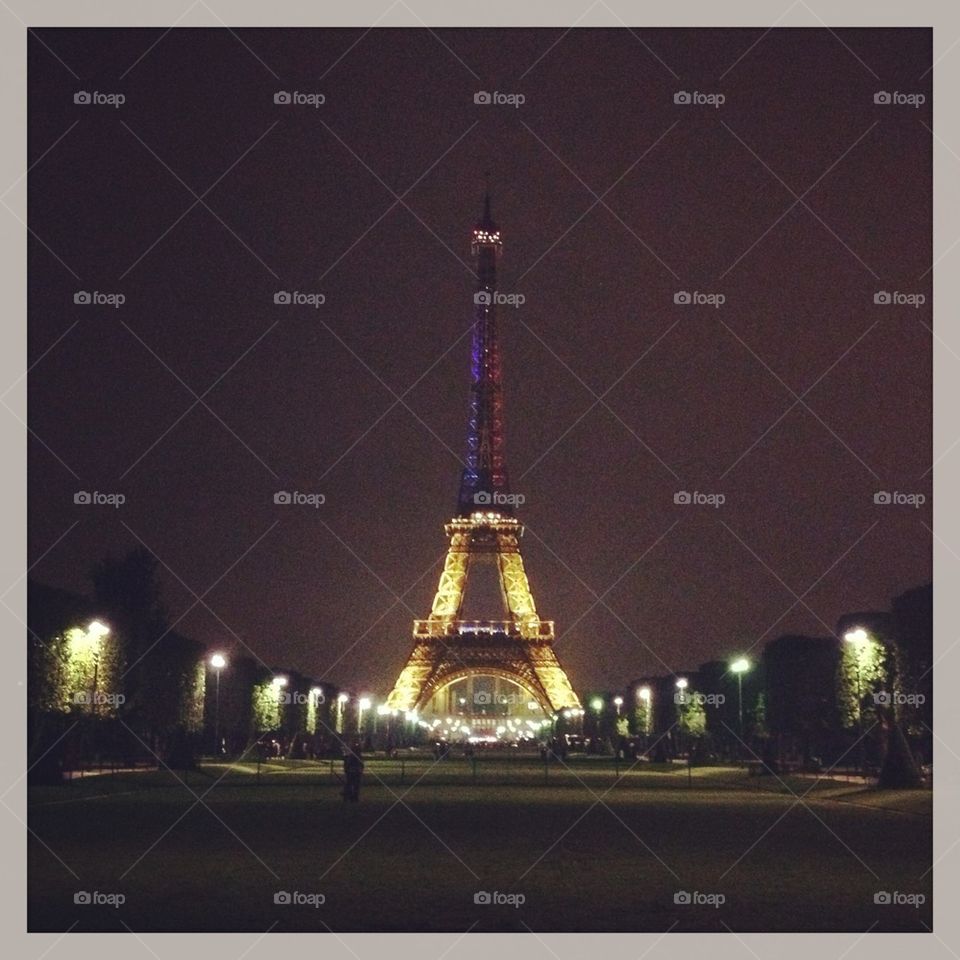 Eiffel Tower at night