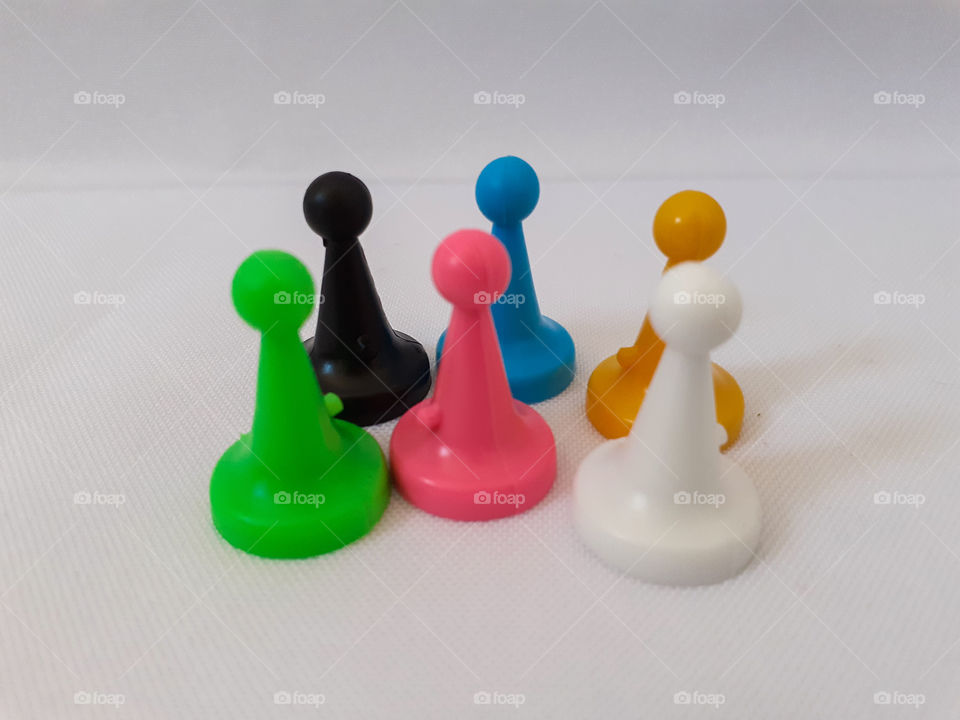 pinos de jogar no tabuleiro