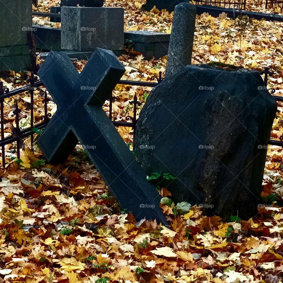 abandoned grave