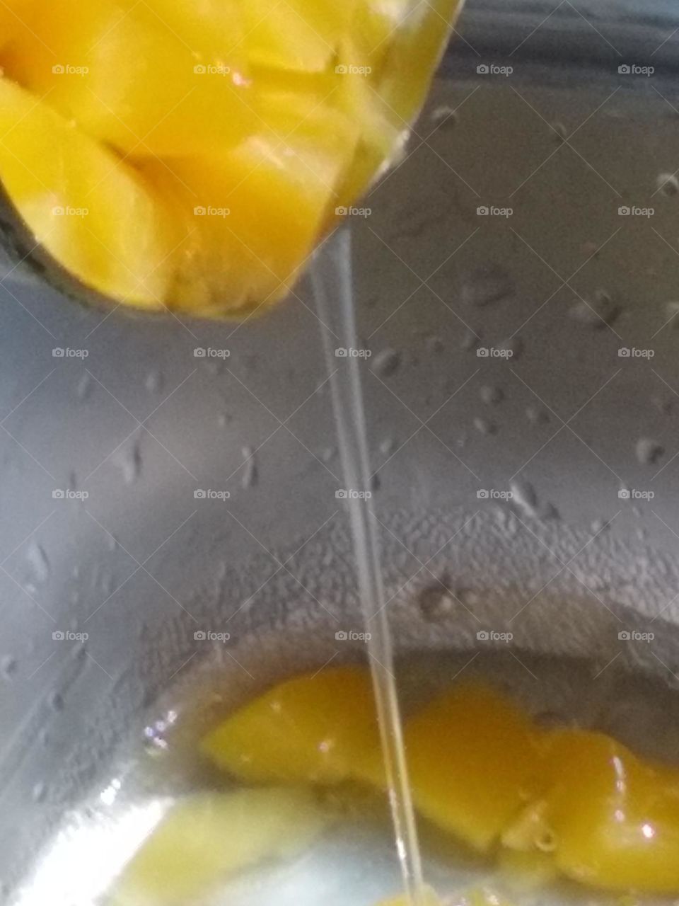 So clean, crisp and clear. Peaches oh so near.