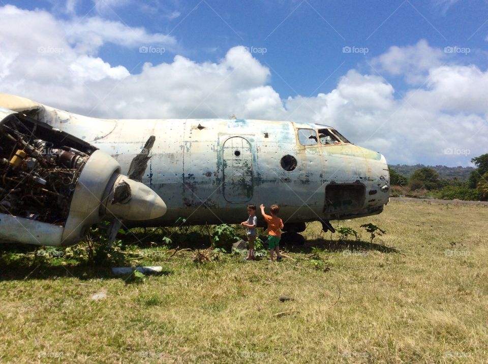 Plane wreckage Grenada