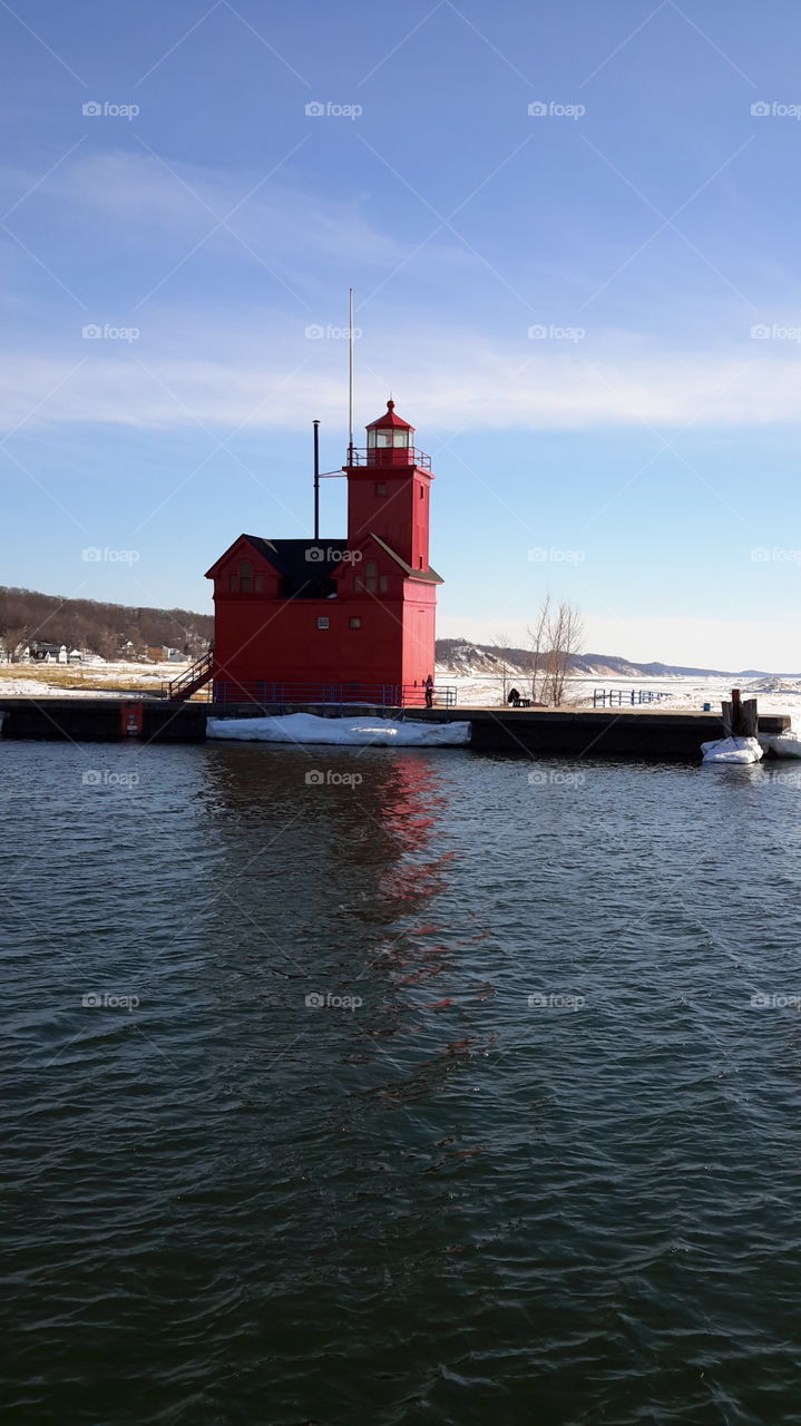 Big Red. winter at the state park