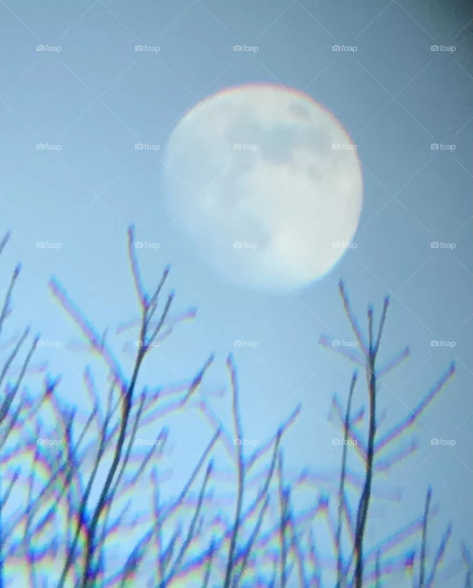 Almost full moon