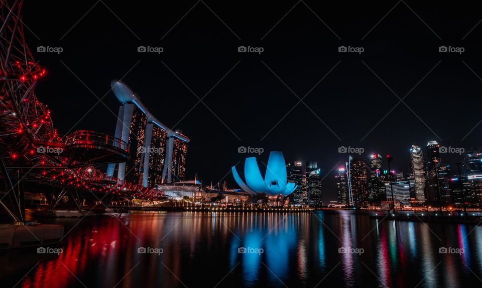 Singapore at night