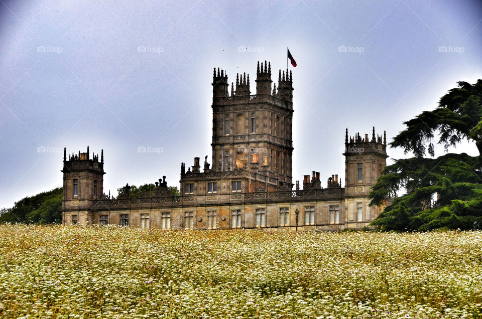 back of downton abbey . ok...highclere castle as its properly know