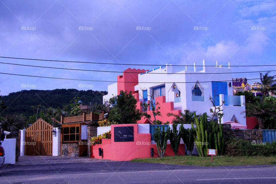 color house restaurant building by mathsonlee