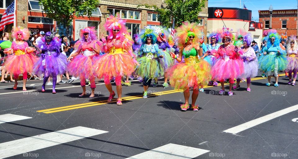 Colorful parade