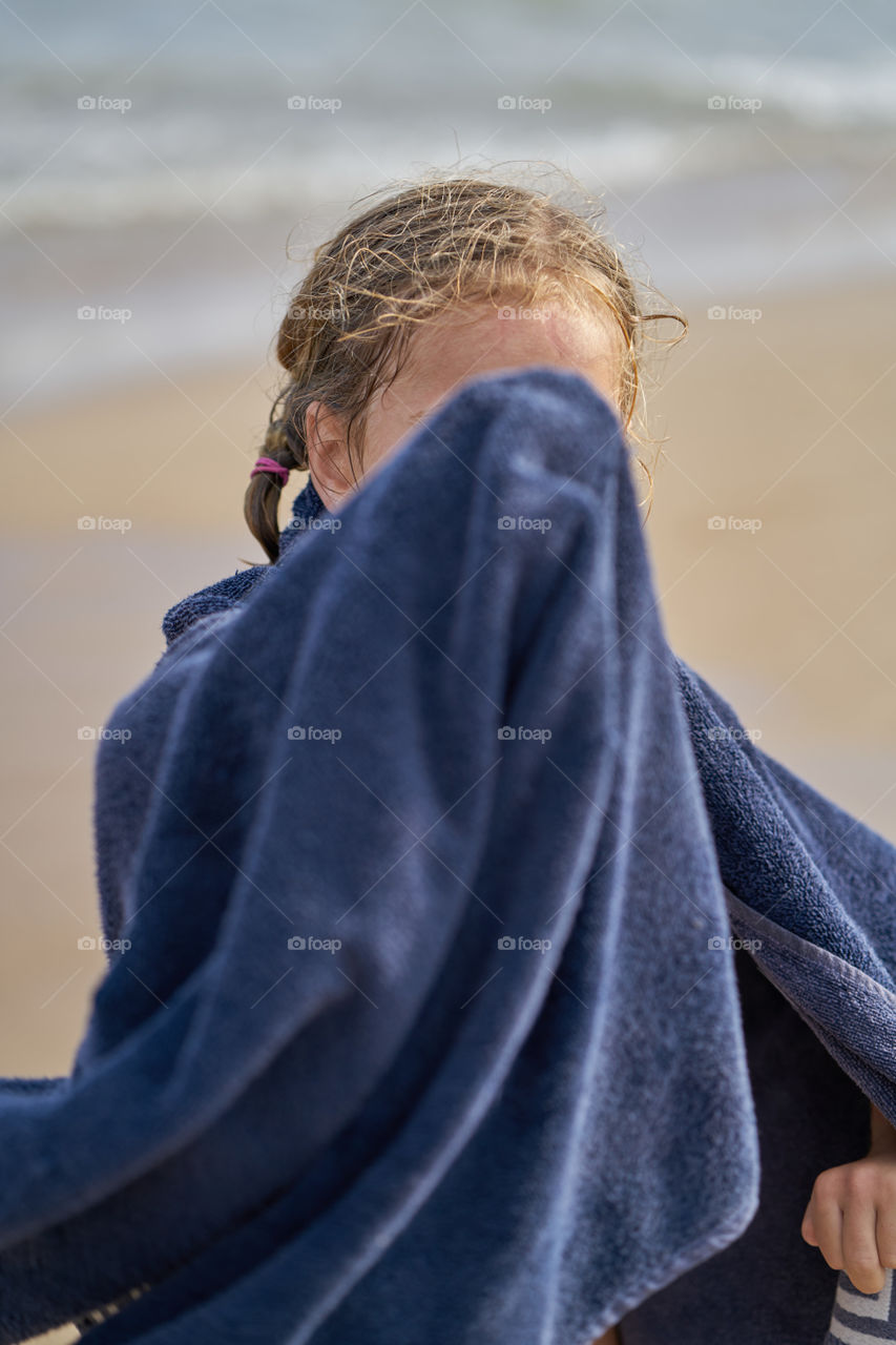 After a September afternoon swim. 