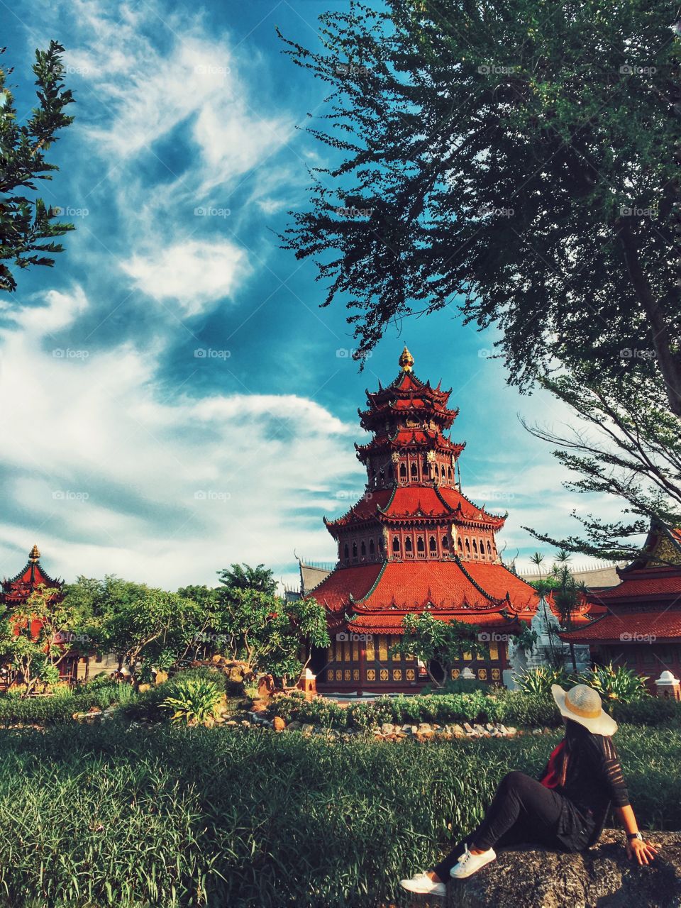 Temple, Pagoda, Buddha, Religion, Tree