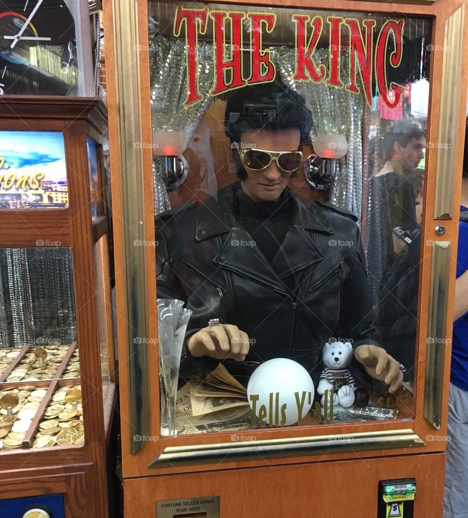 elvis will tell you your fortune for $1.00. 