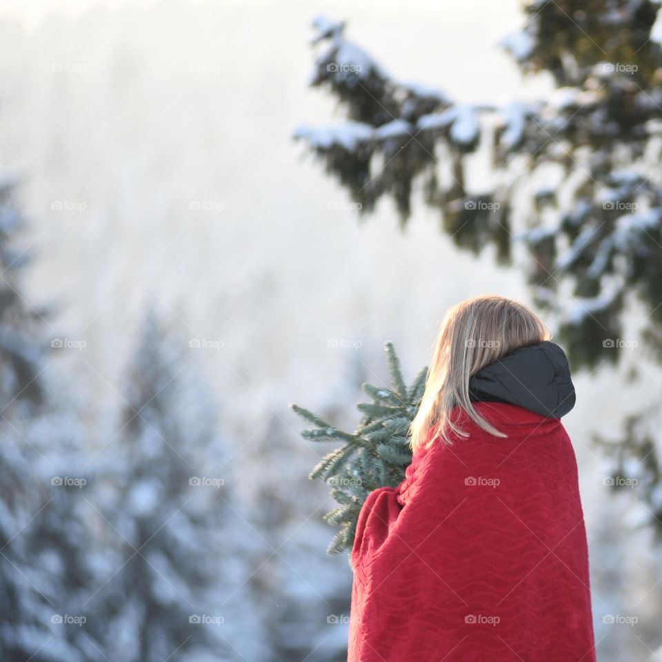 Girl and forest 