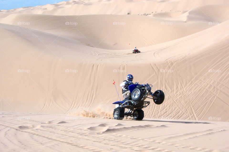 Quad in the dunes 