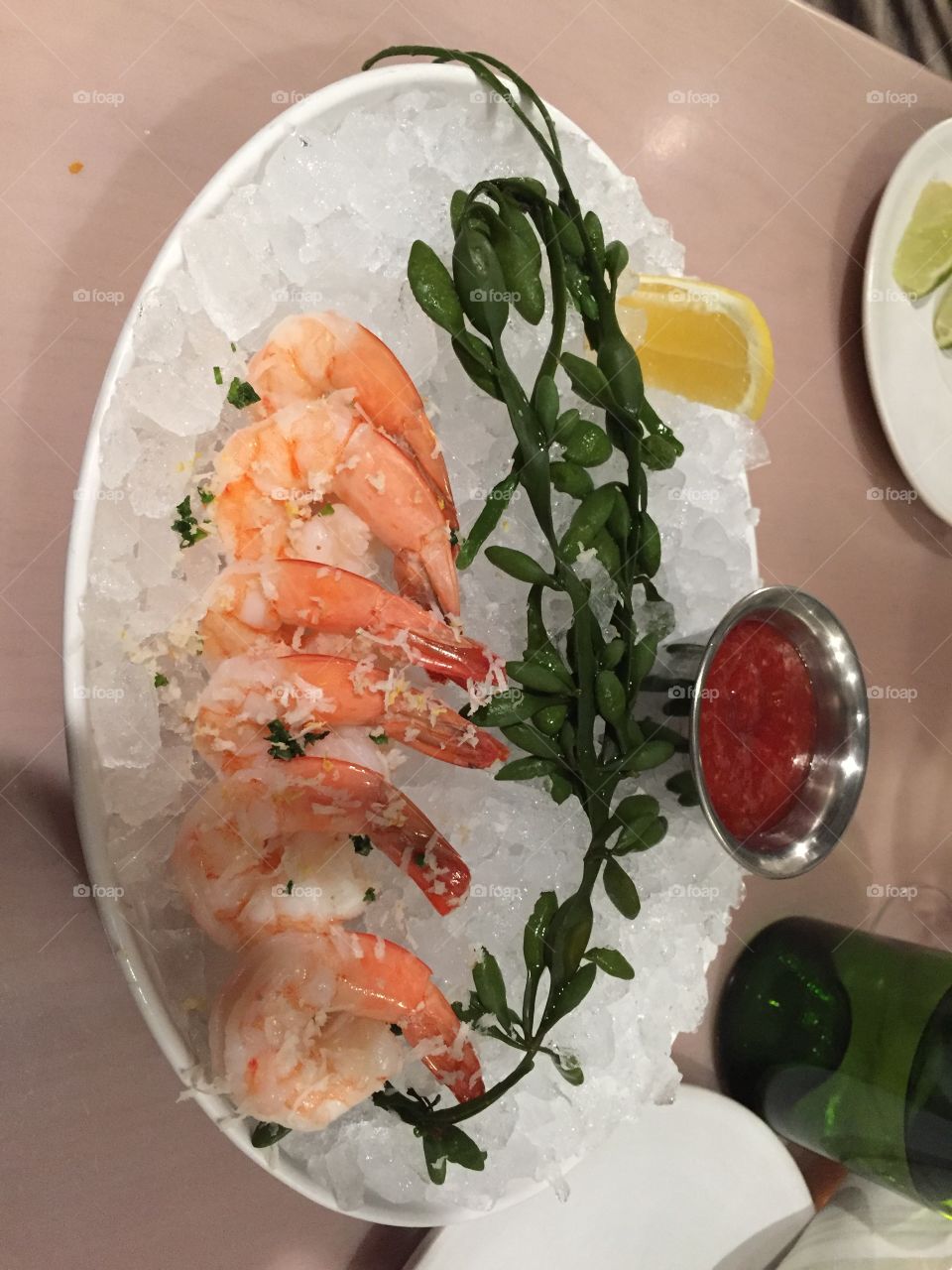 A Fresh Shrimp Cocktail Platter!