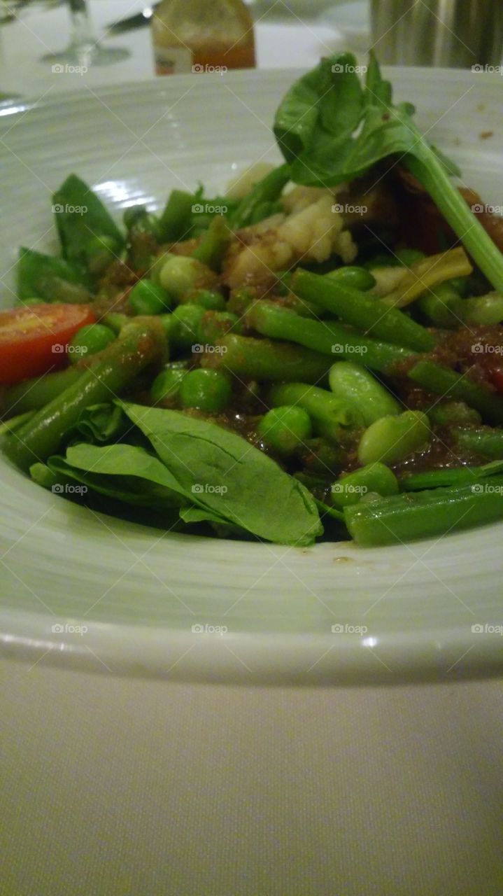 vegetables dinner